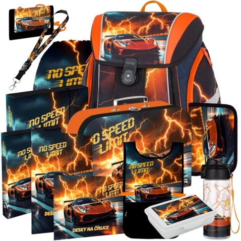 Školská aktovka Oxybag Premium Light Auto Speed – 13-dielny set