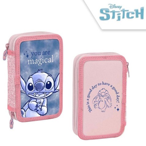 Školský peračník Stitch dvojposchodový