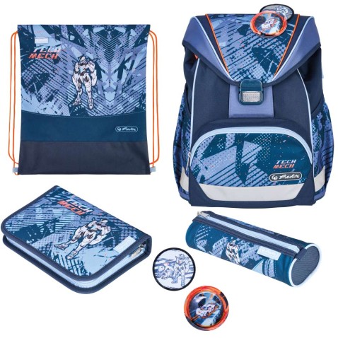 Aktovka pre prváka Herlitz UltraLight XL TechMech 4d. set