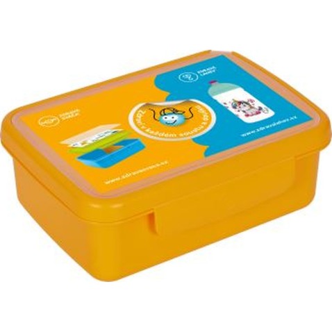 Desiatový box Zdravá desiata - oranžový