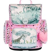 Školská taška BAAGL Ergo Safari a desiatový box zadarmo