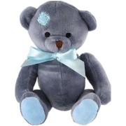 Medveď sediaci s mašľou 20cm modrý