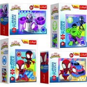 Minipuzzle miniMAXI 20 dielikov Spidey a jeho úžasní priatelia 4 druhy