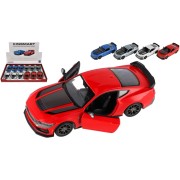 Auto Kinsmart 2024 Ford Mustang Dark Horse 1:38 kov/plast 12,5 cm 4 farby na spätné nat.