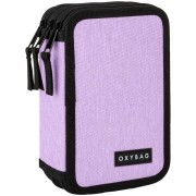 Trojposchodový peračník Oxybag prázdny UNICOLOR Violet