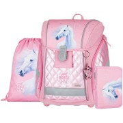 Školská taška pre prváka Oxybag PREMIUM LIGHT kôň romantic set