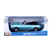 Maisto - 1967 CHEVROLET CAMARO SS 396 CONVERTIBLE, metalická tyrkysová, 1:18