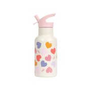 A Little Lovely Company – nerezová fľaša na pitie, 350 ml – srdce
