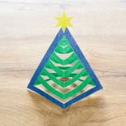 Maľovanie pieskom stojaci vianočný stromček 3D