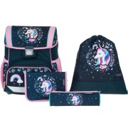 Školská aktovka Herlitz Loop Unicorn – 4-dielny set