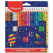 Trojhranné pastelky Maped Pixel Party 24 farieb