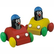 Pískacie auto s Krtkom - žlté