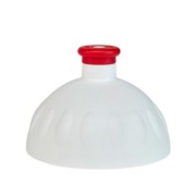 Zdravá fľaša - náhradné viečko biele s červenou zátkou