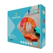 Cleverclixx – Magnetická pretekárska dráha Intense – súprava zatáčok – 15 dielikov