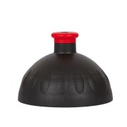 Zdravá fľaša viečko čierne s červenou zátkou