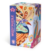 Efektné puzzle - trblietavý vták - 50 ks
