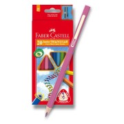 Farbičky Faber-Castel Junior Triangular - 20 farieb + orezávadlo