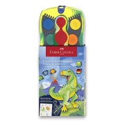 Vodové farby Faber-Castell Connector Dinosaurus - 12 farieb