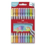 Obojstranné detské fixky Faber-Castell Pastel - 10 farieb