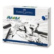 Popisovače Faber-Castell Pitt Artist Pen Manga - 19 ks