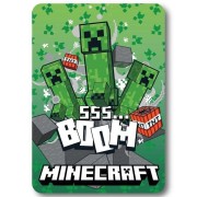 Detská deka fleecová Minecraft Boom