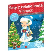 Šaty z celého sveta VIANOCE Kniha samolepiek