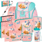 Školská aktovka Oxybag Premium Light Mačka Little Kitty – 12-dielny set