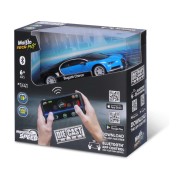 Maisto RC – Die-Cast Metal – Bugatti Chiron so svetlami, 1:41, 2,4 GHz, USB, XTR, Bluetooth 5.0