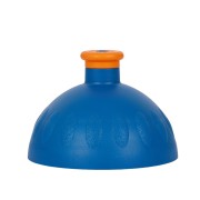 Zdravá fľaša viečko modrej s oranžovou zátkou