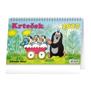 NOTIQUE Stolový kalendár Krtko 2027, 23,1 x 14,5 cm