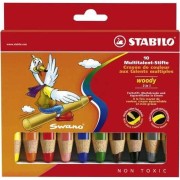 Pastelky Stabilo Woody 3 in 1 – 10 farieb