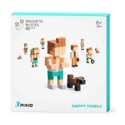 PIXIO magnetická stavebnica – Happy Family – 88 ks