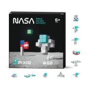 PIXIO magnetická stavebnica – NASA Space Colony – 60 ks