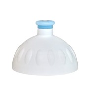 Zdravá fľaša - náhradné viečko biele so svetlo modrou zátkou
